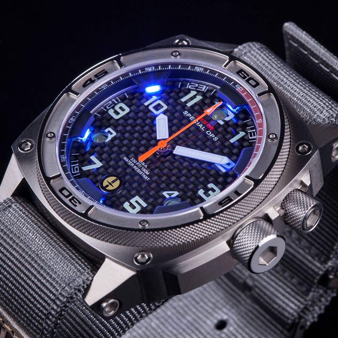 MTM Special Ops Men's Falcon 44mm Watch FGBV1 - Image 2 of 2
