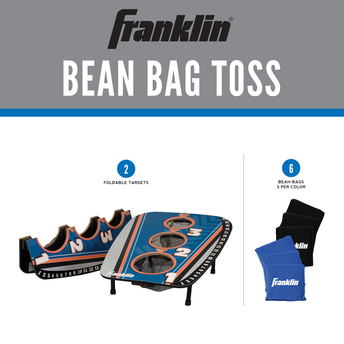 Franklin Sports Folding 3-Hole Bean Bag Toss Set - Image 2 of 6