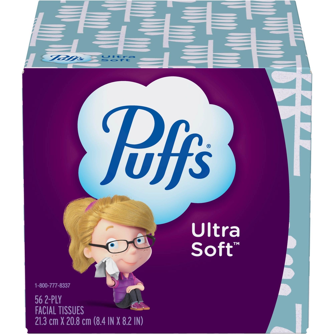 Puffs Plus Lotion Facial Tissue, White, 1-Ply, 8 1/5 X 8 2/5, 56