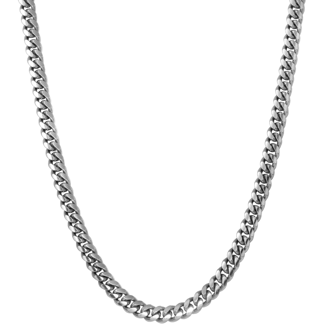 Sterling Silver 30 In. Cuban Link Chain Necklace | Silver Necklaces ...