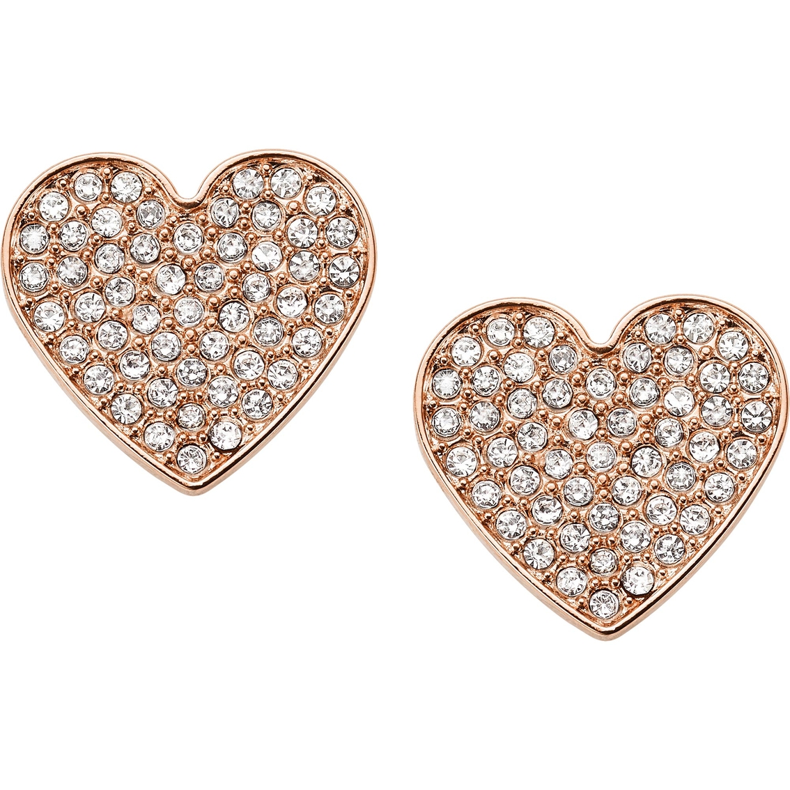 Fossil Glitz Heart Stud Earrings | Jewelry | Shop The Exchange