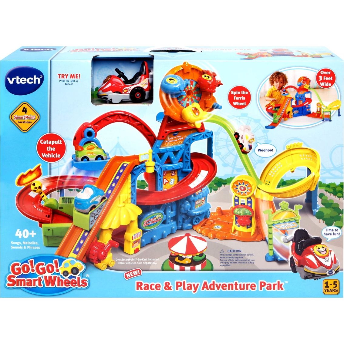 Vtech Go! Go! Smart Wheels Race & Play Adventure Park, Racetracks &  Playsets, Baby & Toys