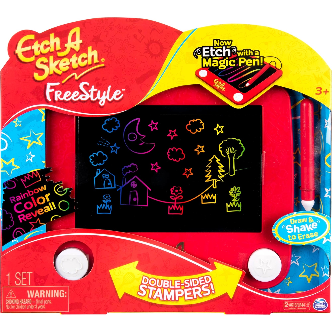 Etch A Sketch - Freestyle Draw With A Magic Pen - 2 in 1 Sketch or Trace!