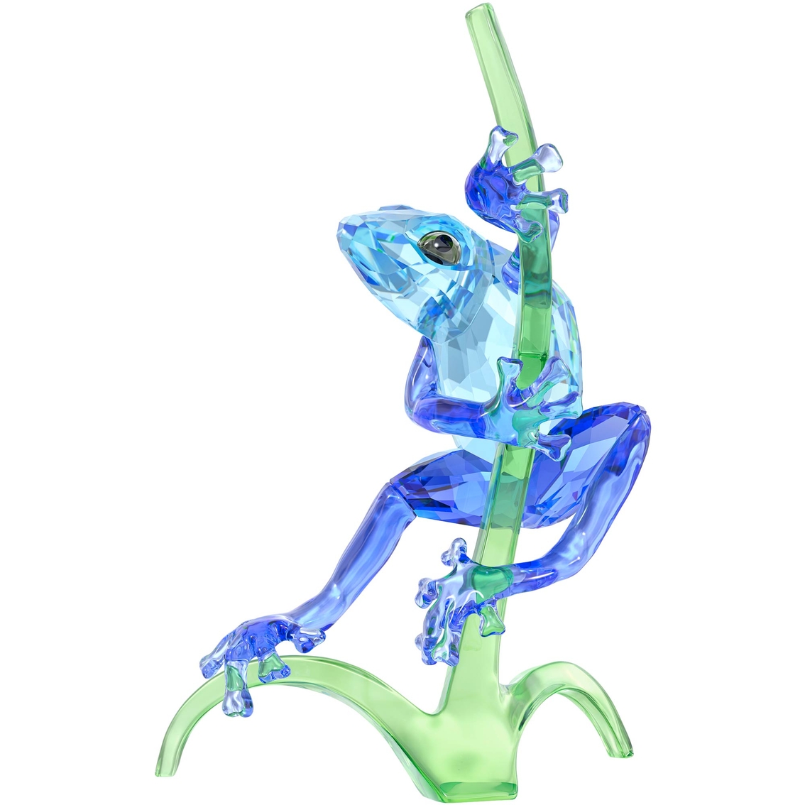 Swarovski Frog on Branch Glass Figurine