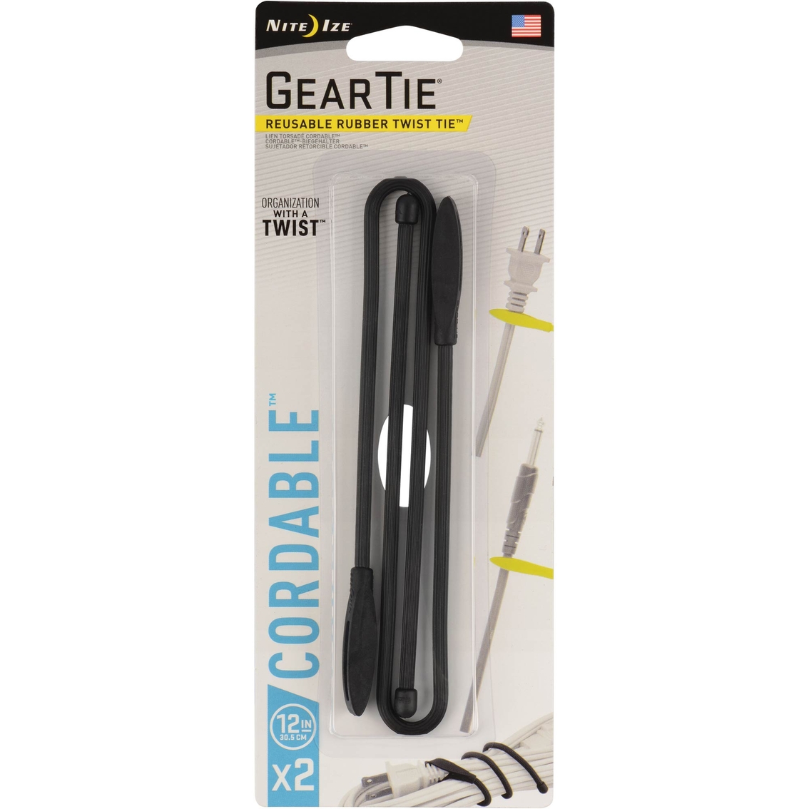 Nite Ize Gear Tie Cordable 12 in. 2 Pk. - Image 4 of 4
