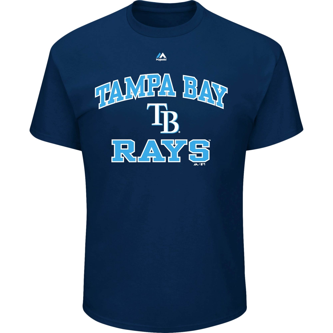 Majestic Athletic MLB Tampa Bay Rays Heart Soul Tee - Image 2 of 3