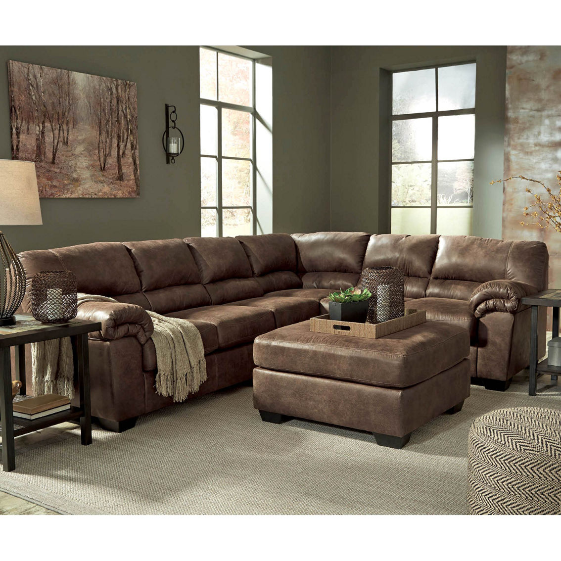 Signature Design by Ashley Bladen LAF Loveseat/Chair/RAF Sofa 3 pc. Sectional - Image 2 of 2
