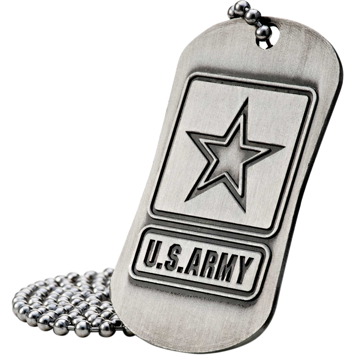Shields of Strength Army Antique Finish Dog Tag Necklace, Joshua 1:9 - Image 2 of 5