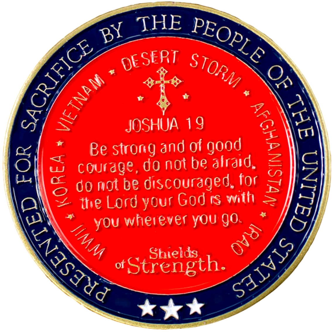 Shields of Strength Thank You Coin Joshua 1:9 - Image 2 of 2