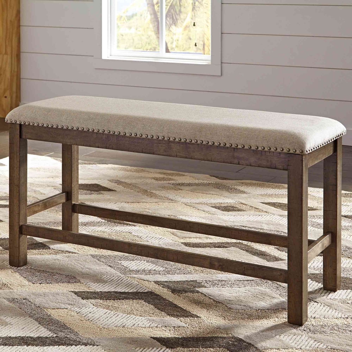 Signature Design By Ashley Moriville Double Upholstered Bench | Benches ...