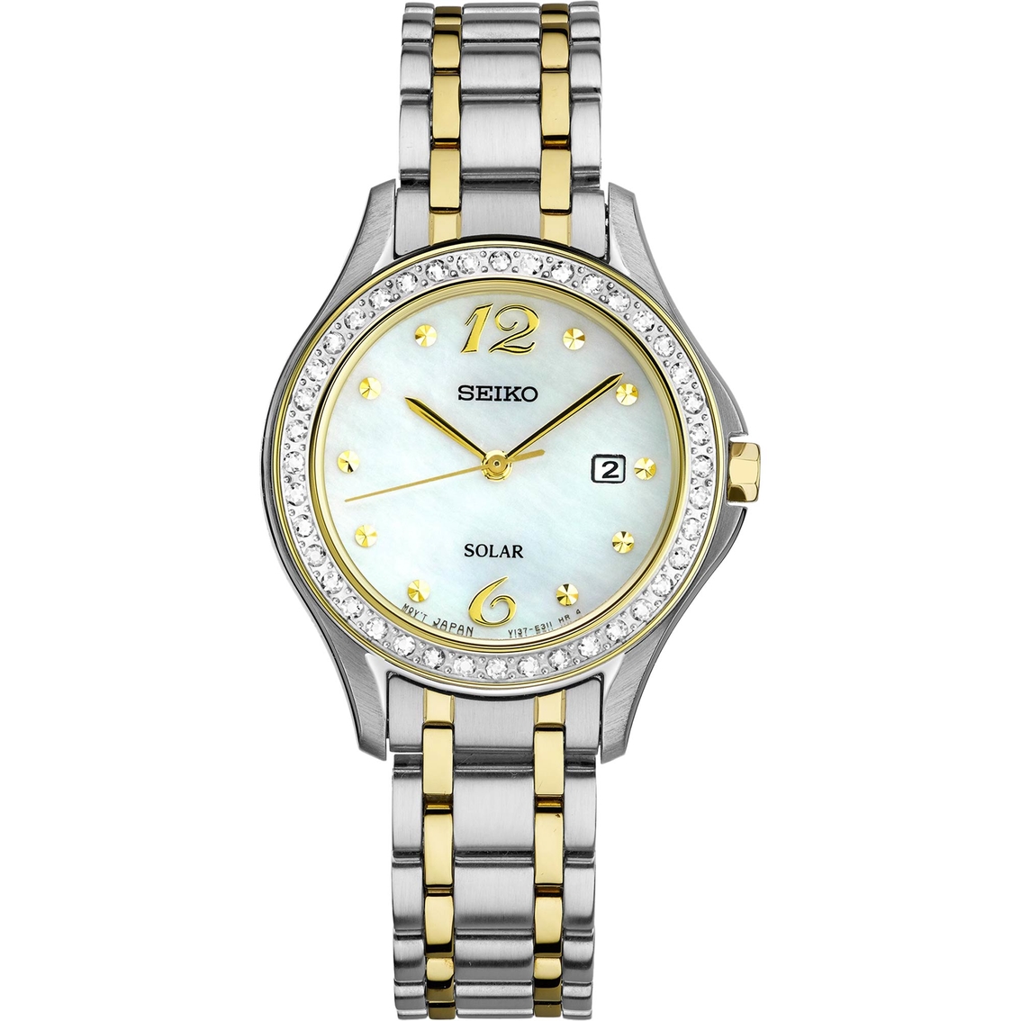 Seiko Women's Solar Stainless Steel Bracelet Watch 29mm Sut31 | Two-tone  Band | Jewelry & Watches | Shop The Exchange