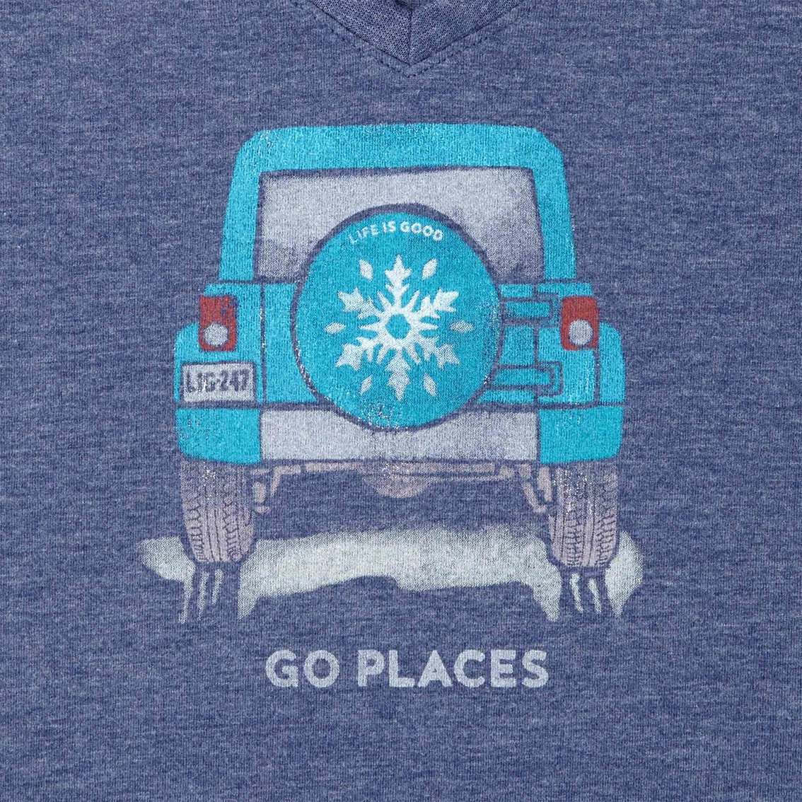 Life is Good Cool Vee Go Places Jeep Tee - Image 2 of 2