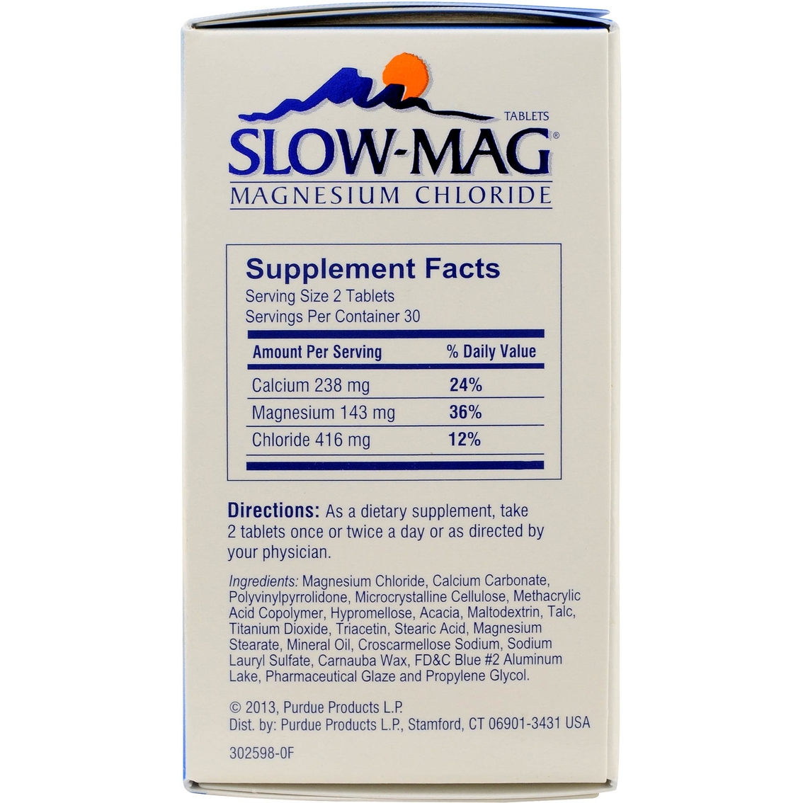 Slow-Mag Magnesium Chloride with Calcium Tablets, 60 pk. - Image 2 of 2