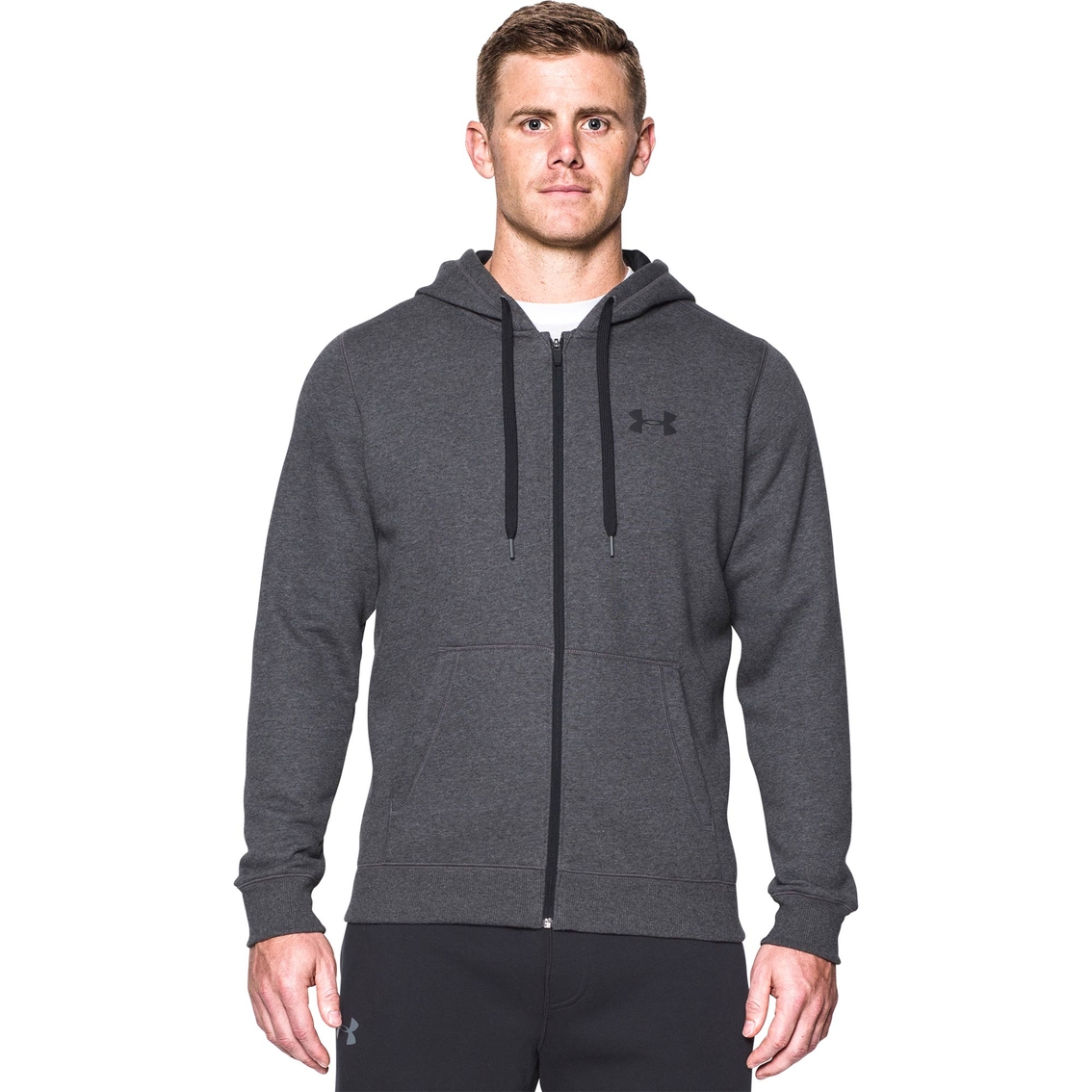 under armour rival fitted full zip hoodie