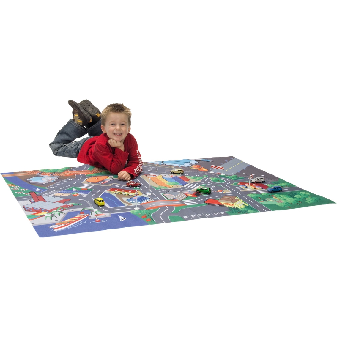 Dickie Toys Play Carpet Playmat Vehicle Playset - Image 3 of 3