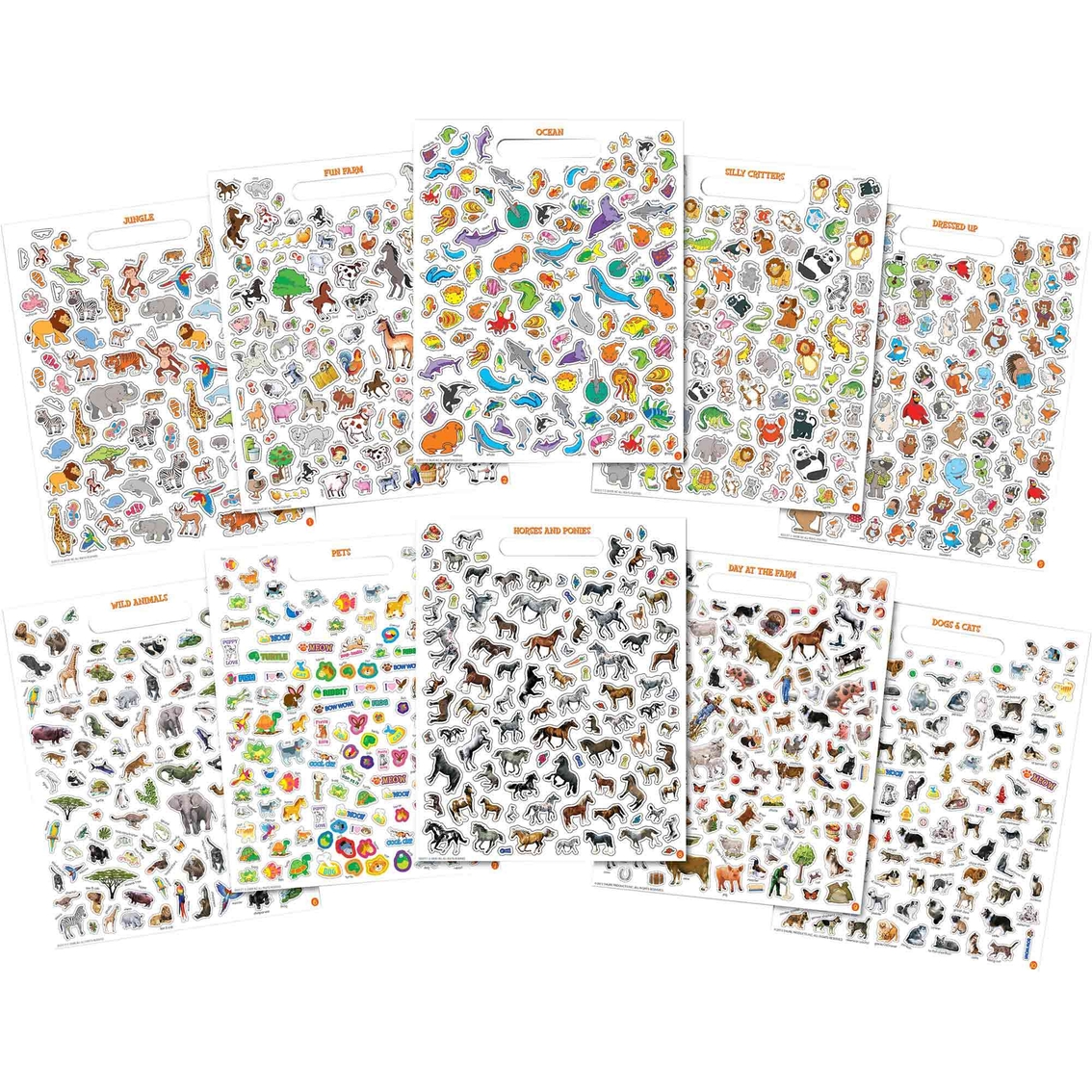 120ct Stickers Cats and Dogs