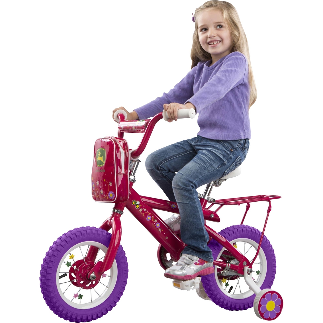 TOMY John Deere 12 in. Girls Bicycle, Pink - Image 2 of 3