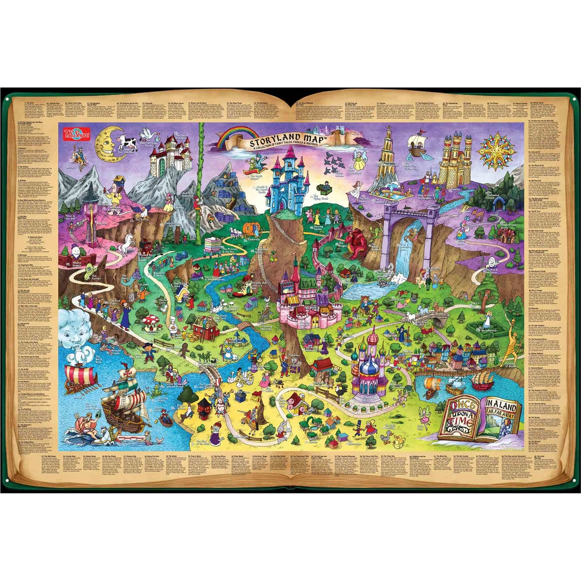 T.S. Shure Storyland Map Pictorial Poster - Image 2 of 4