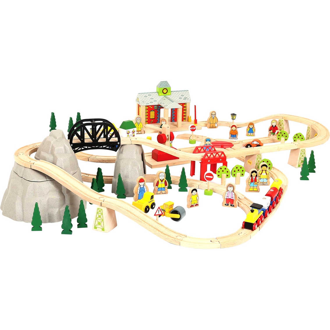 BigJigs Toys Mountain Railway Set