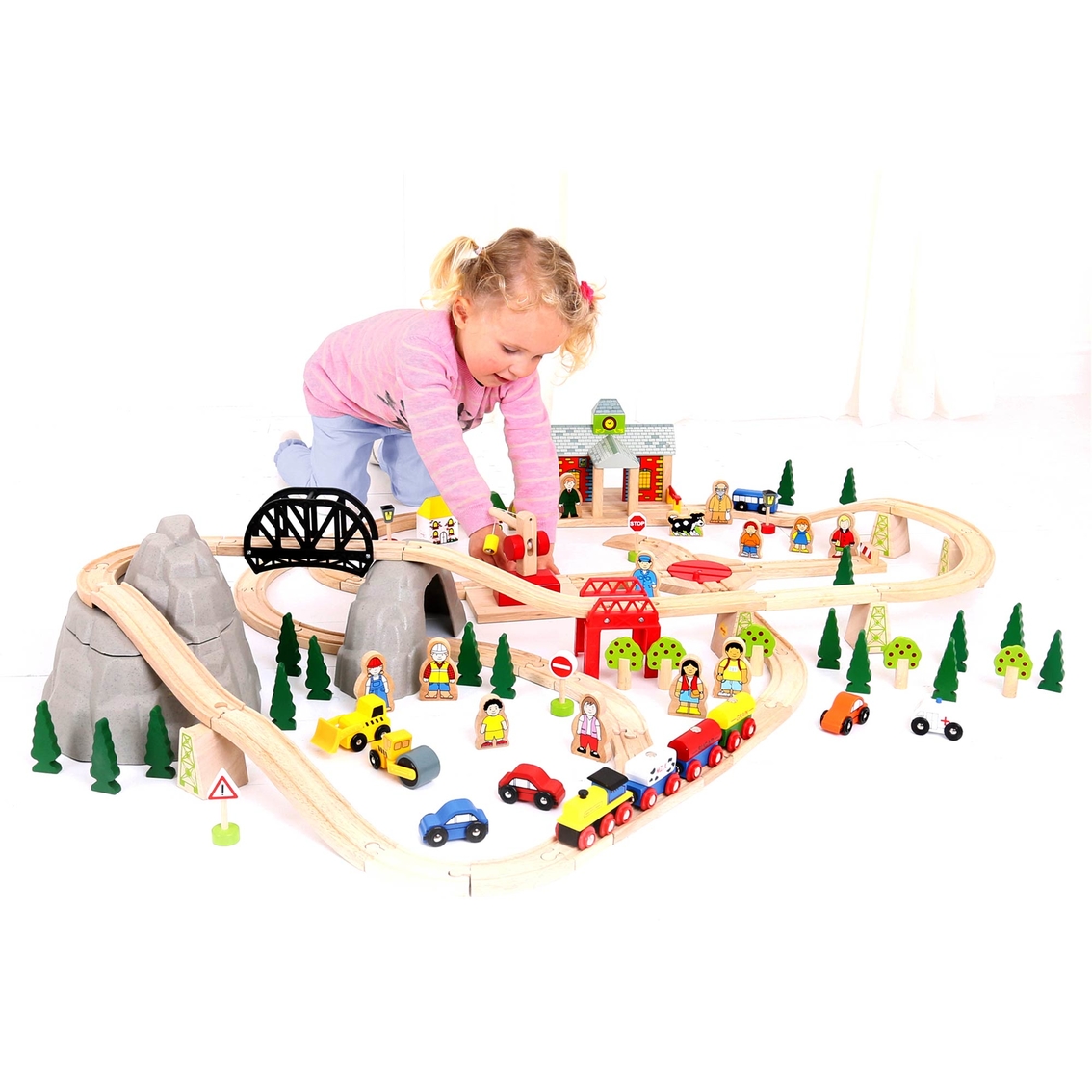 BigJigs Toys Mountain Railway Set - Image 2 of 2