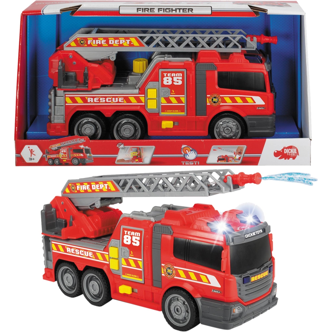 Dickie Toys Large Action Fire Fighter Vehicle - Image 2 of 4