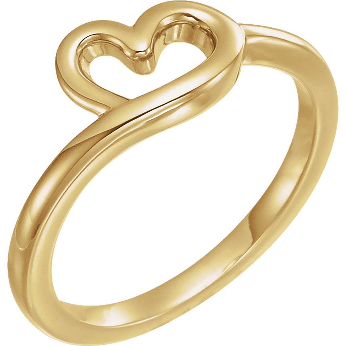 Karat Kids 14k Yellow Gold Youth Heart Ring, Size 3 | Children's Rings ...