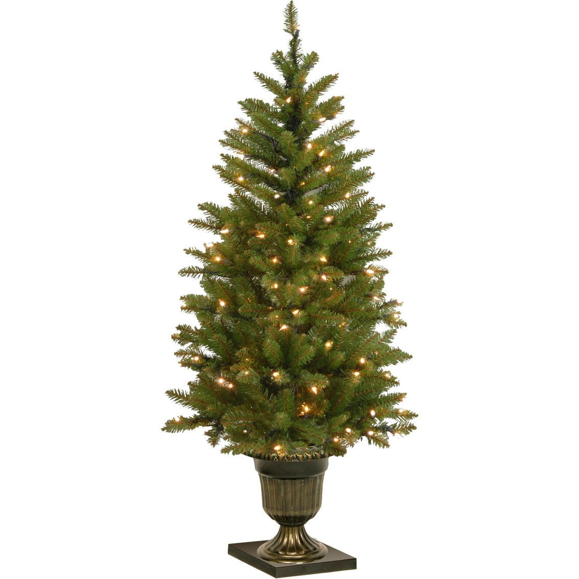 National Tree Company 4 Ft. Dunhill Fir Entrance Tree With Clear Lights ...
