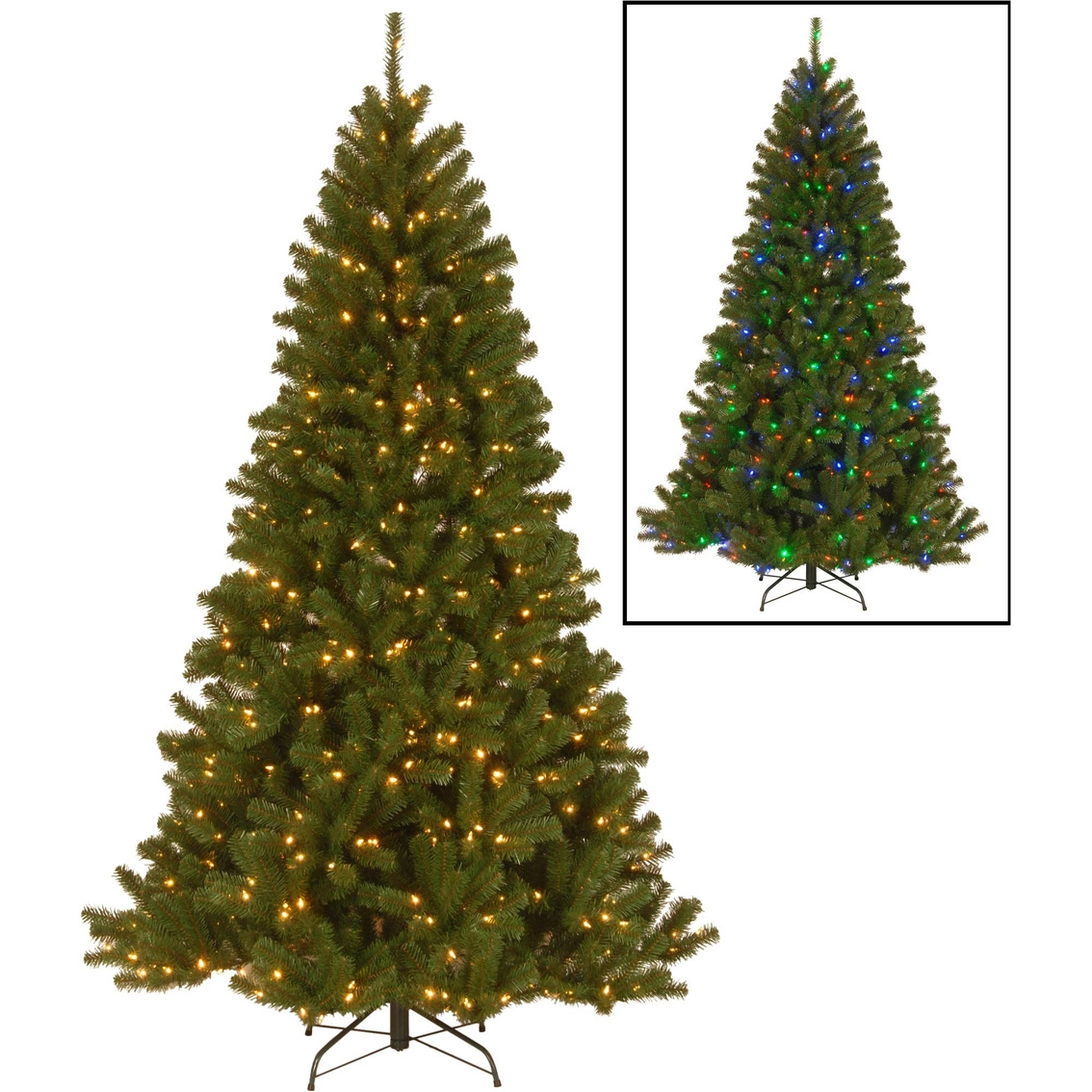 National Tree Co. 7.5 ft. PowerConnect North Valley Spruce with Dual Color LEDs