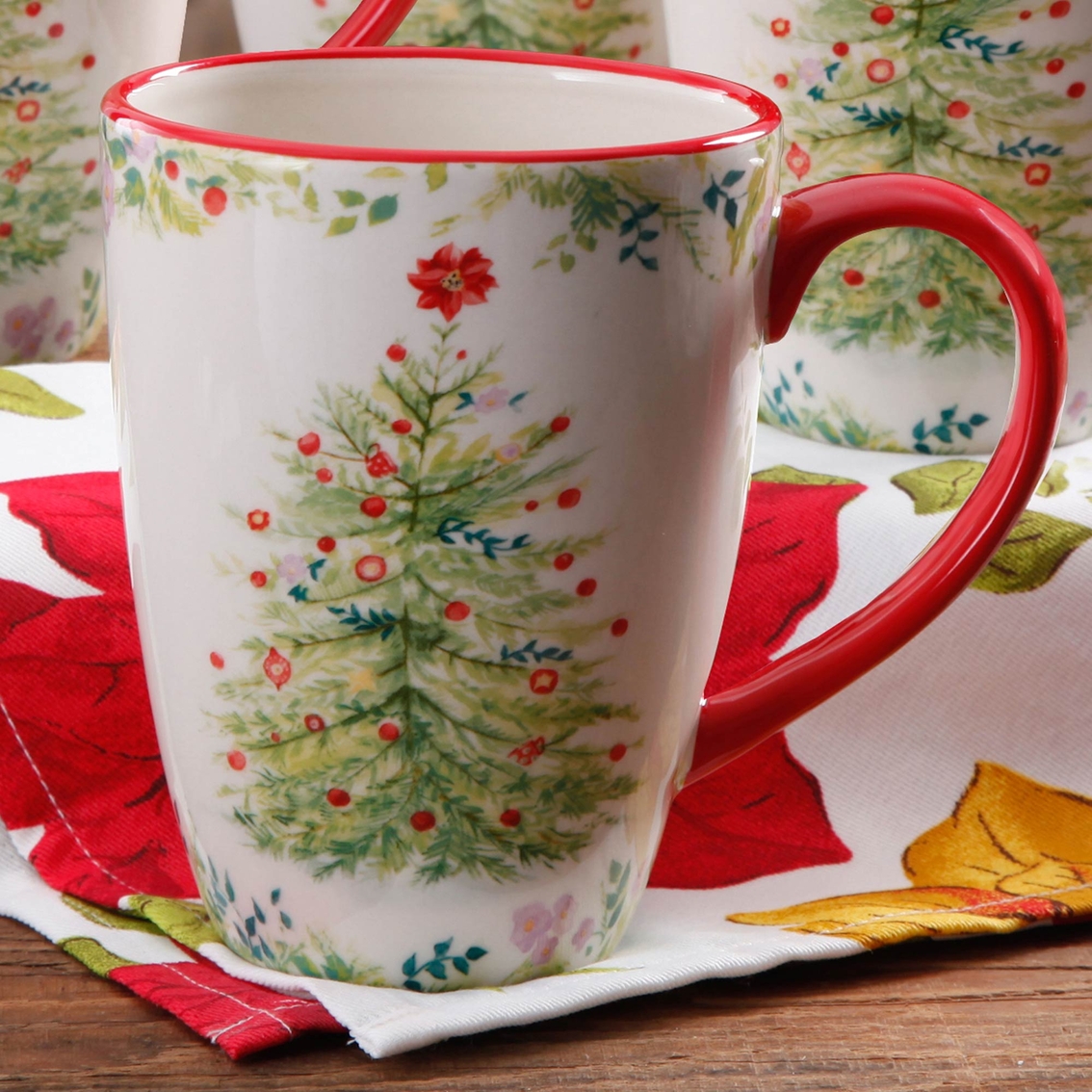 Pioneer Woman Holiday Cheer Latte Mug Drinkware
