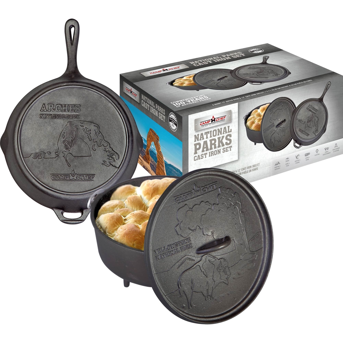 Camp Chef National Parks Cast Iron Set - Image 1 of 4