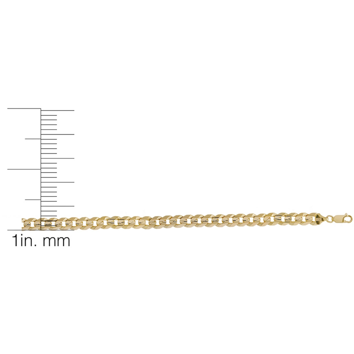 10K Gold 8.5mm Cuban Curb Chain Bracelet - Image 3 of 3