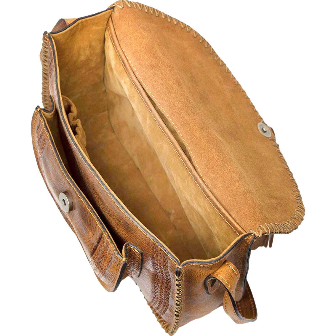 Patricia Nash Distressed Vintage Collection Saddle Crossbody Bag