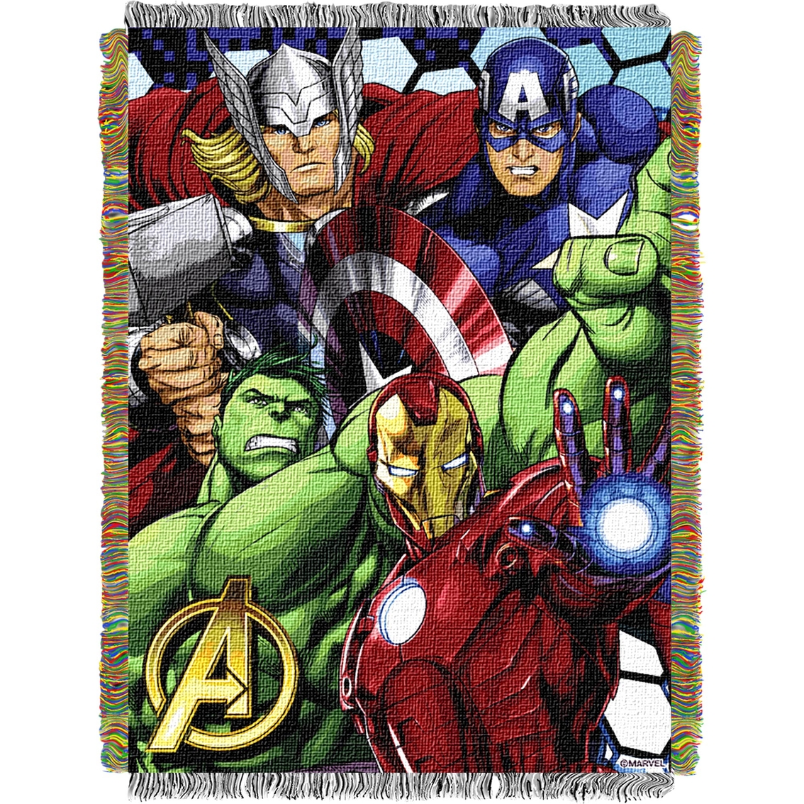 Northwest Marvel Avengers Best Team Woven Tapestry Throw 48 x 60 in. 