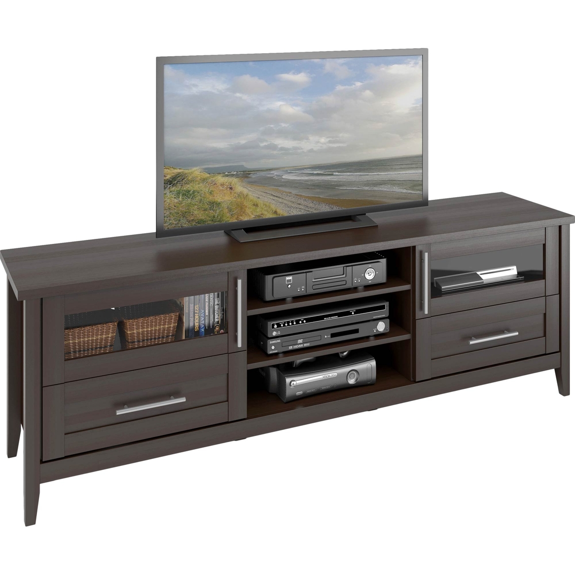 CorLiving Jackson Extra Wide TV Bench for TVs up to 80 in. - Image 2 of 3