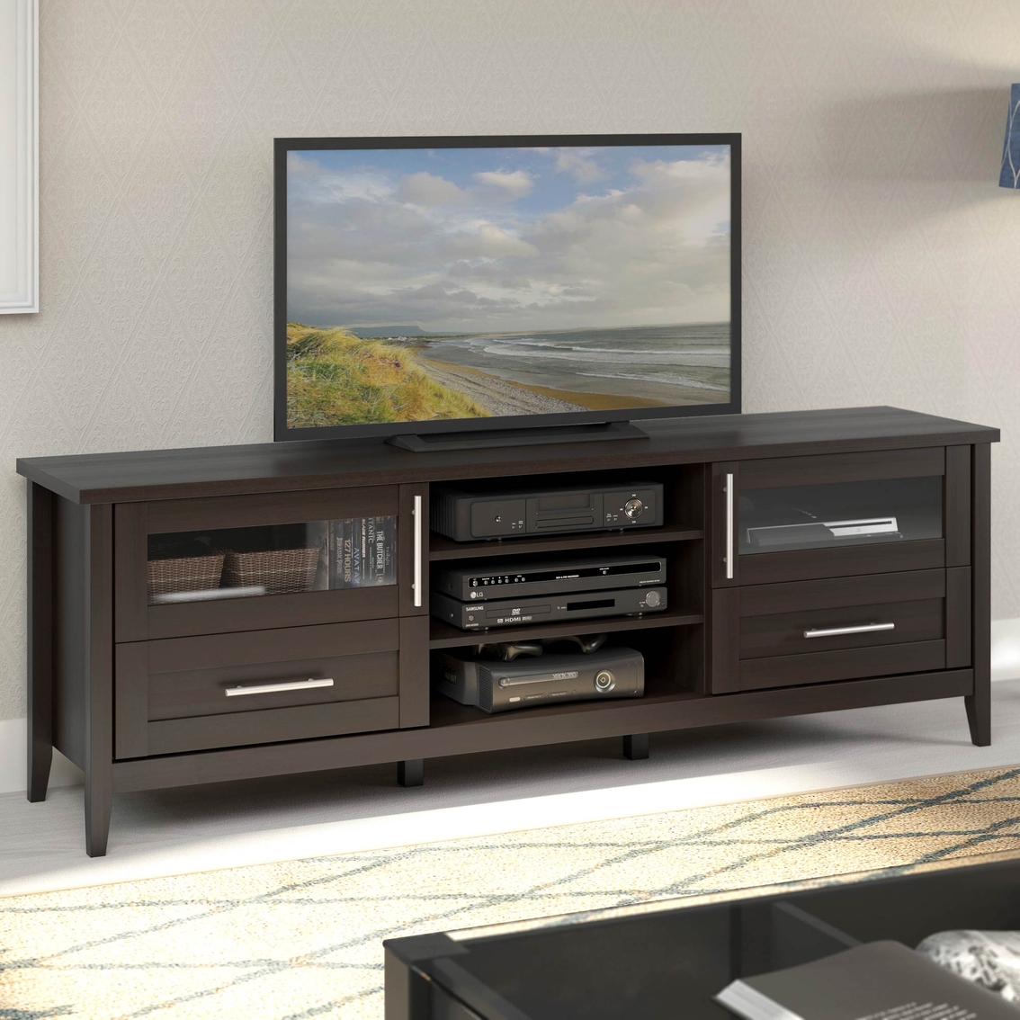 CorLiving Jackson Extra Wide TV Bench for TVs up to 80 in. - Image 3 of 3