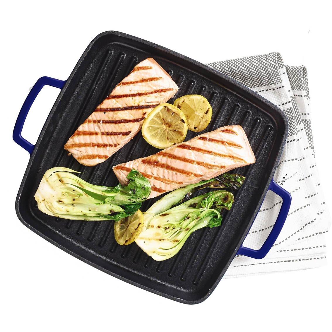 Martha Stewart Collection 11 In. Enameled Cast Iron Grill Pan - Image 2 of 2