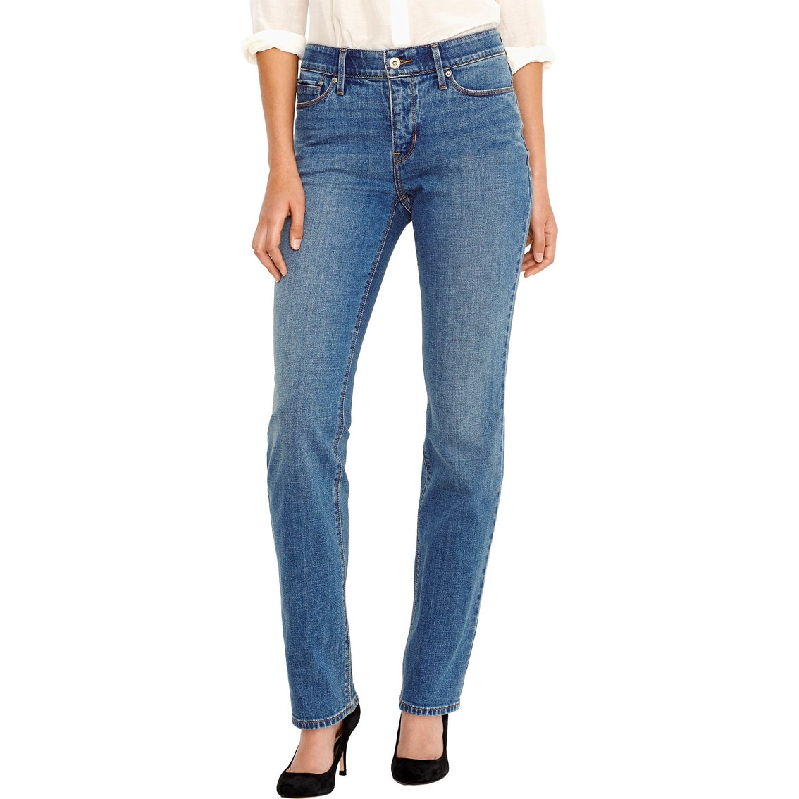 levi's women's 525 perfect waist straight jeans