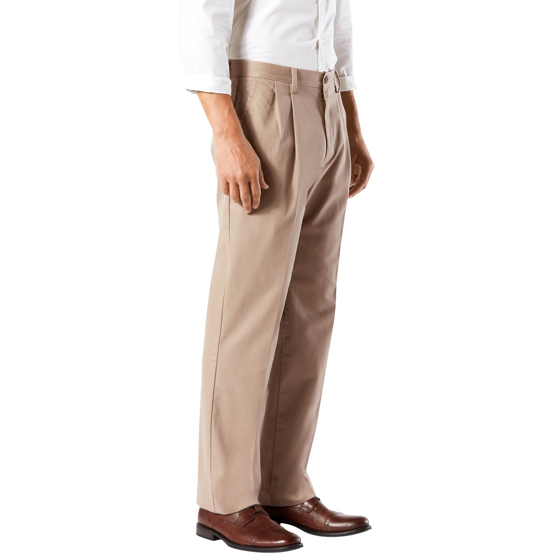 Dockers Easy Care Classic Fit Pleated Khaki Pants - Image 3 of 3