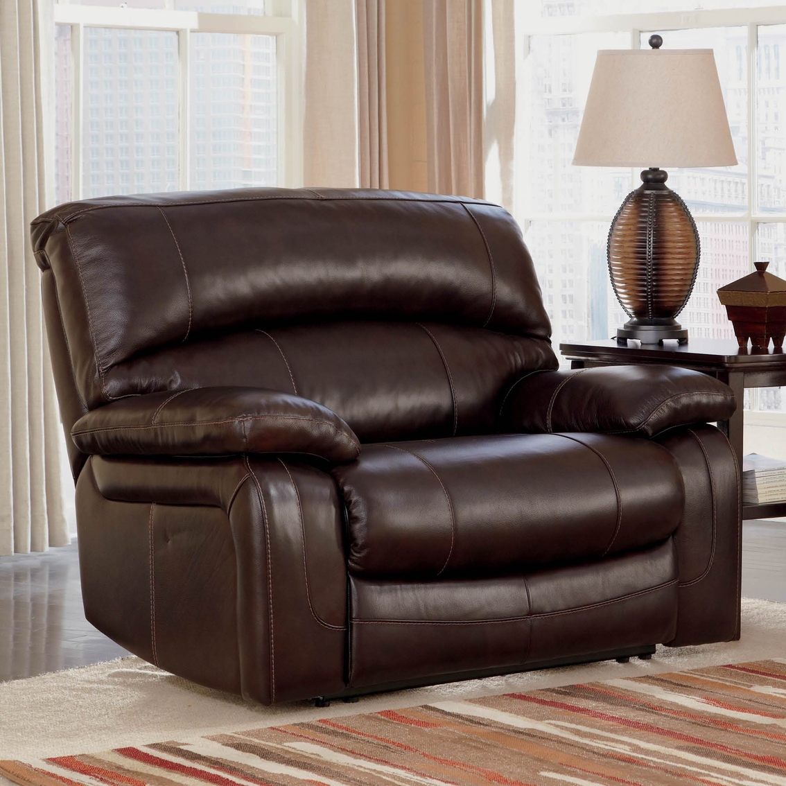 Ashley Damacio Oversized Recliner Chairs And Recliners Furniture