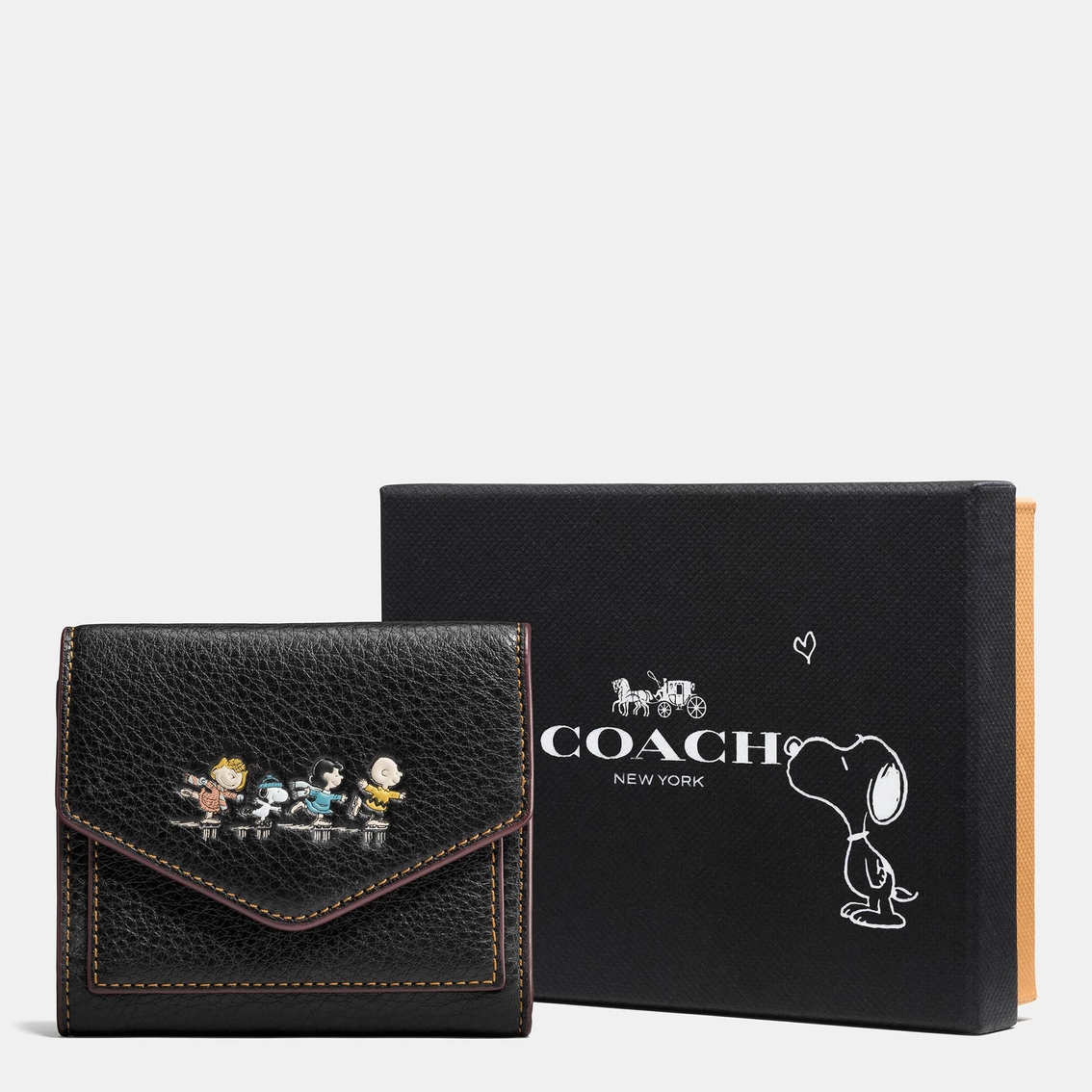Coach Boxed Small Wallet In Refined Natural Pebble Leather With Snoopy |  Wallets | Clothing & Accessories | Shop The Exchange