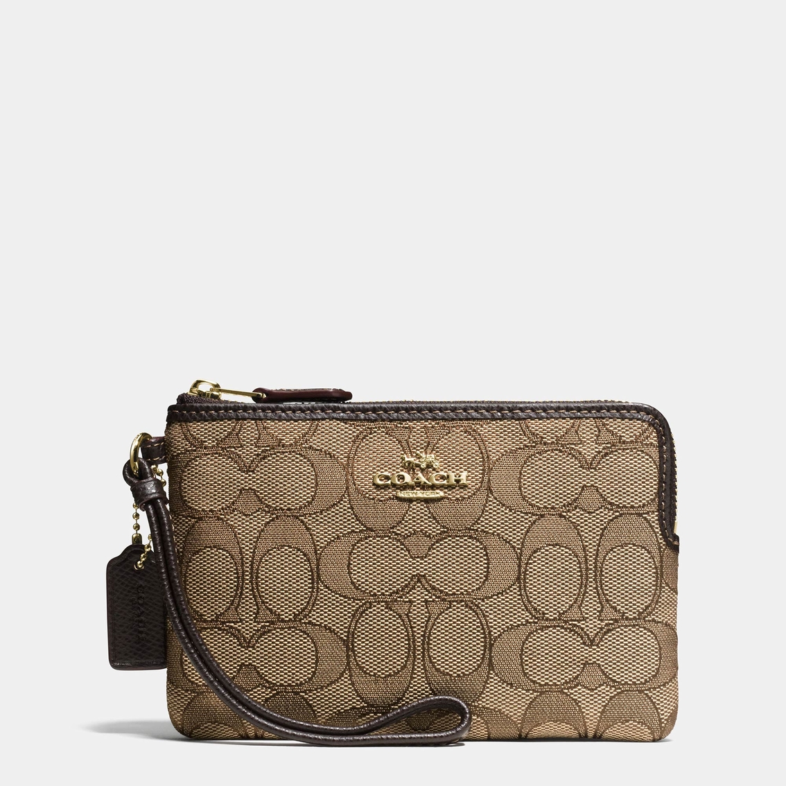 Coach Boxed Small Wristlet In Signature Jacquard | Wristlets, Clutches | Handbags & Accessories ...