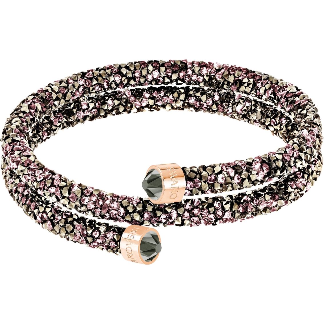 Swarovski Crystaldust Bangle Double Bracelet | Fashion Bracelets