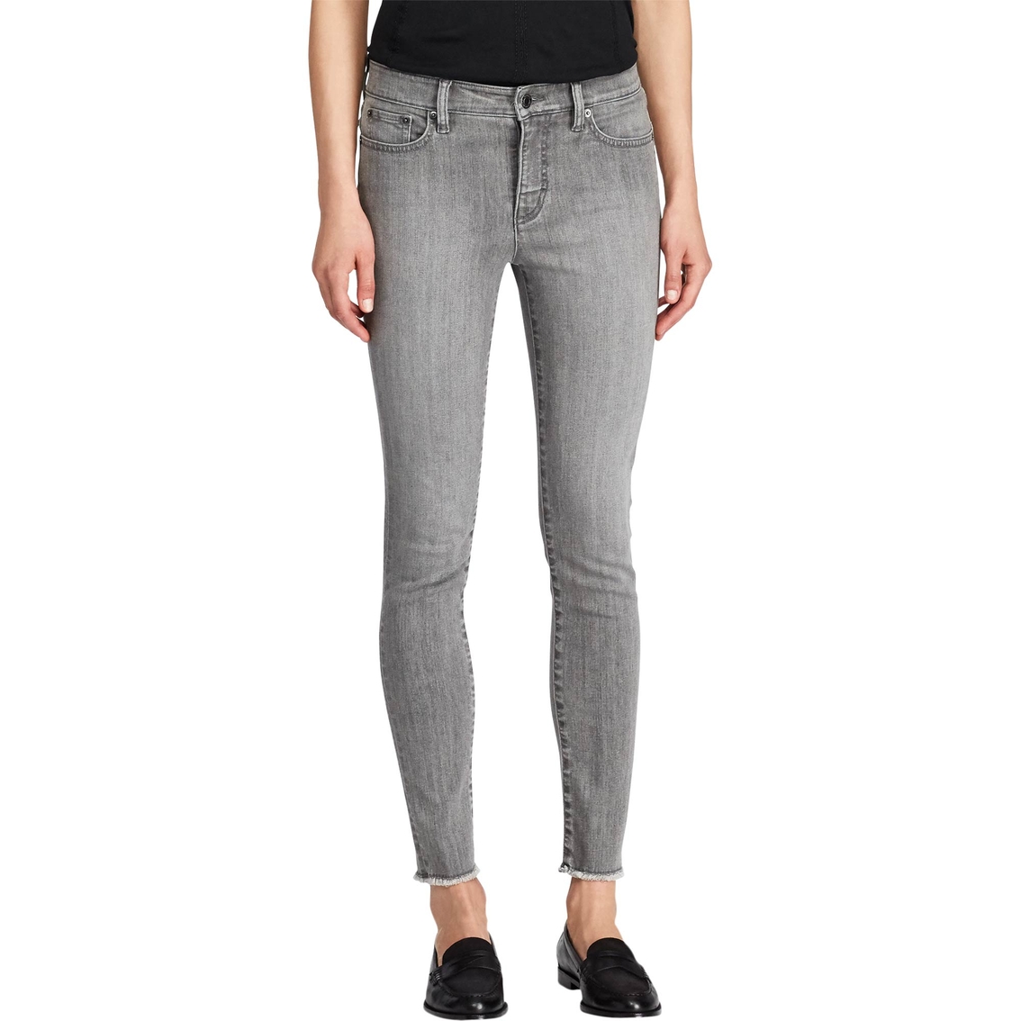 Lauren Ralph Lauren Petite Premier Skinny Crop 5 Pocket Denim Jeans ...