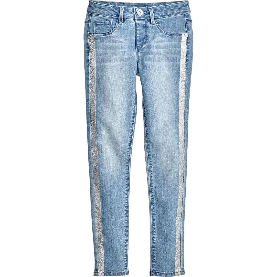 jeans with silver stripe