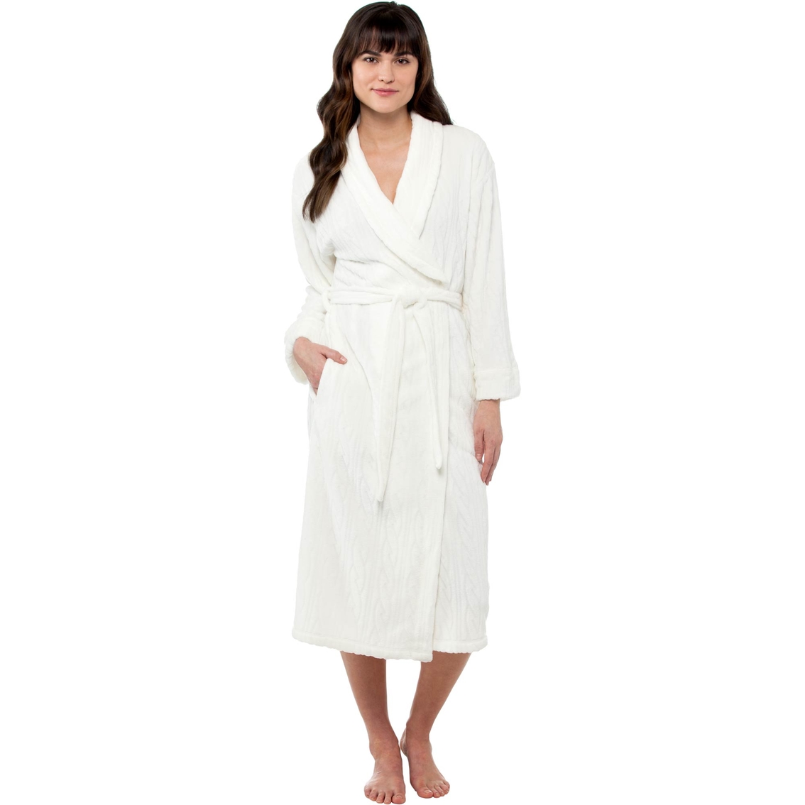 Sleep Zenista special Touch Cable Shawl Robe | Pajamas & Robes ...