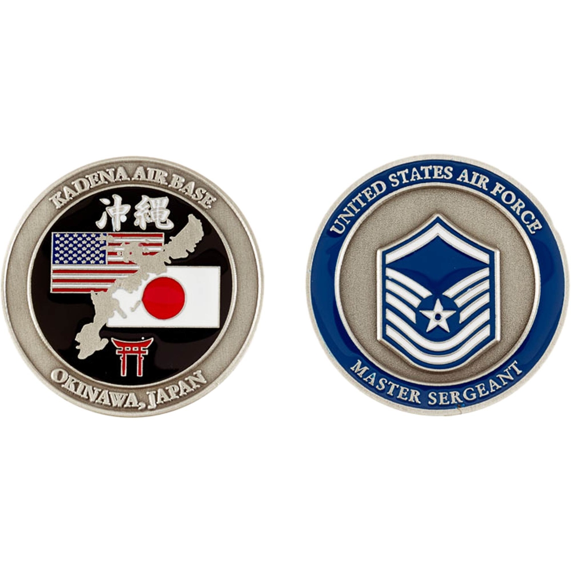 Challenge Coin Air Force Rank Okinawa Master Sergeant Coin ...