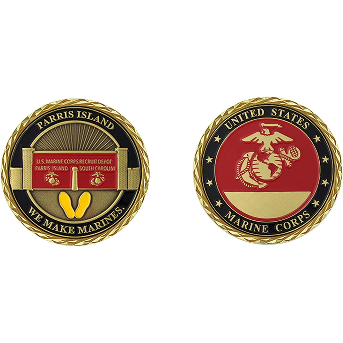 USMC Marine Corps Recruit Depot Parris Island Challenge Coin 