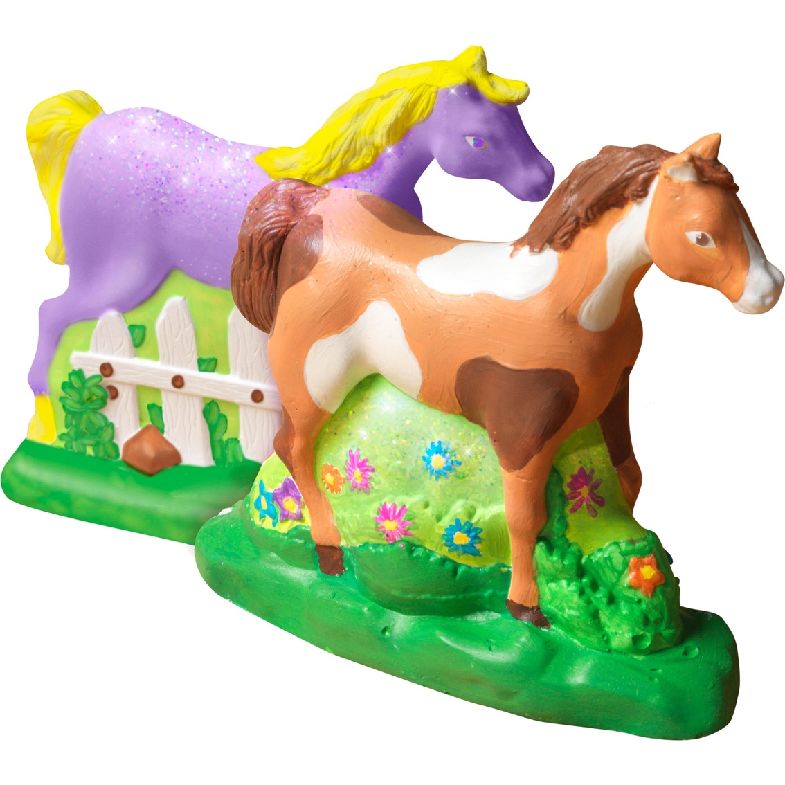 Paint & Display Glitter Plaster Horse Craft Ages 6 NIB Horizon Made By Me 