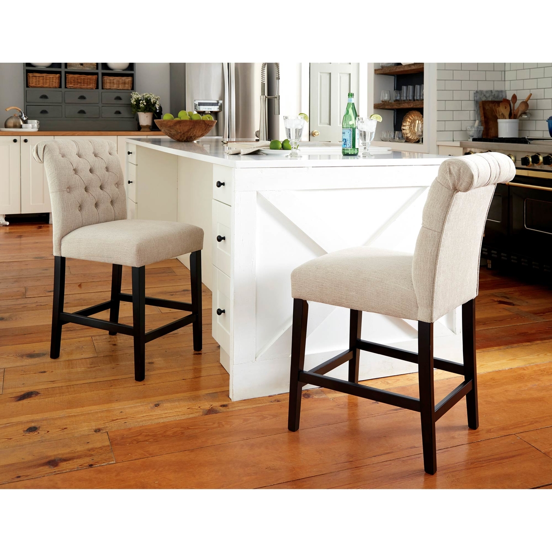 Signature Design by Ashley Tripton Upholstered Counter Stool 2 Pk. - Image 2 of 3