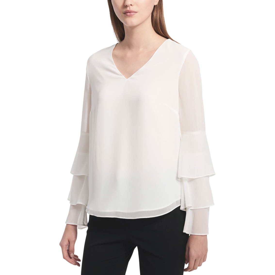 Calvin Klein Collection Ruffle Blouse | Tops | Clothing & Accessories ...